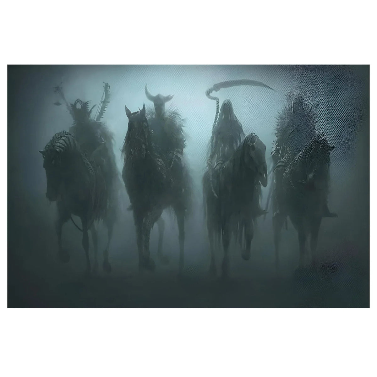 Four Horsemen Apocalypse Canvas Wall Art | Fantasy Décor Print