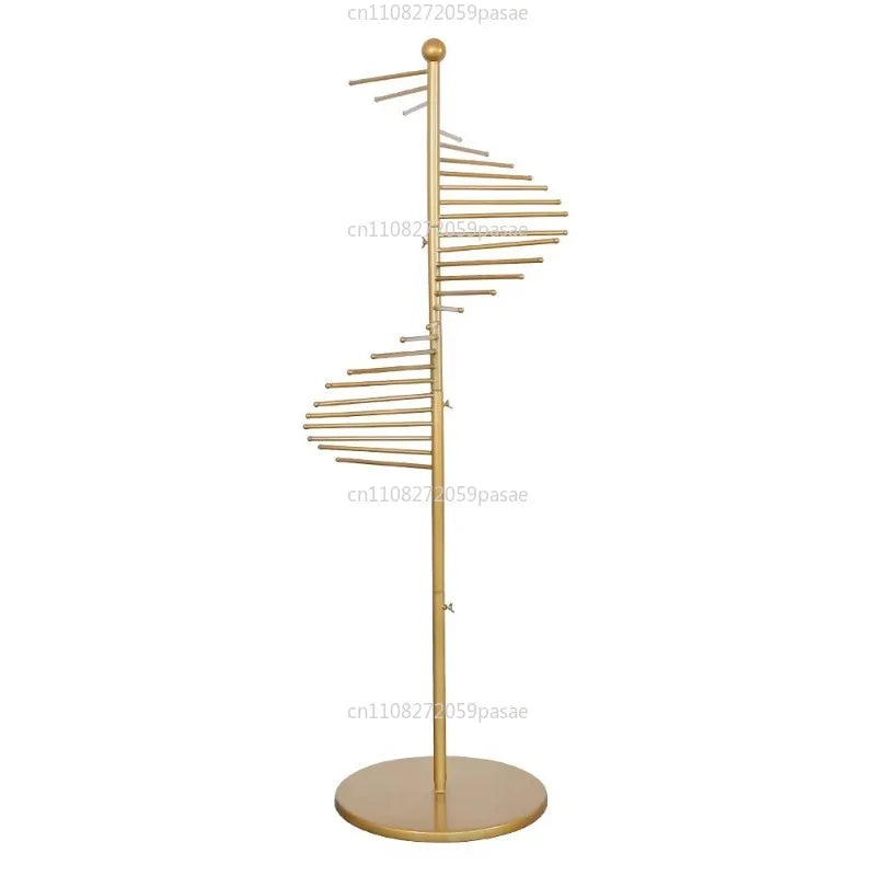 Floor Standing Scarf, Belt & Bag Display Rack – Wrought Iron