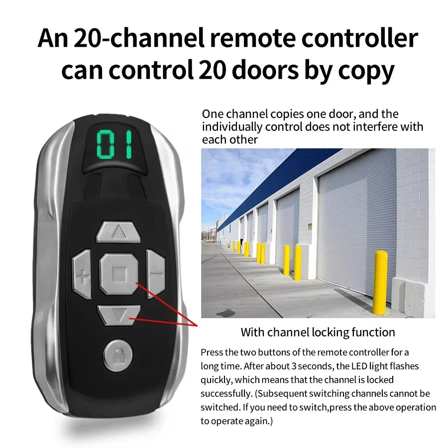 20-Channel Universal Garage Door Remote Duplicator 300–915MHz