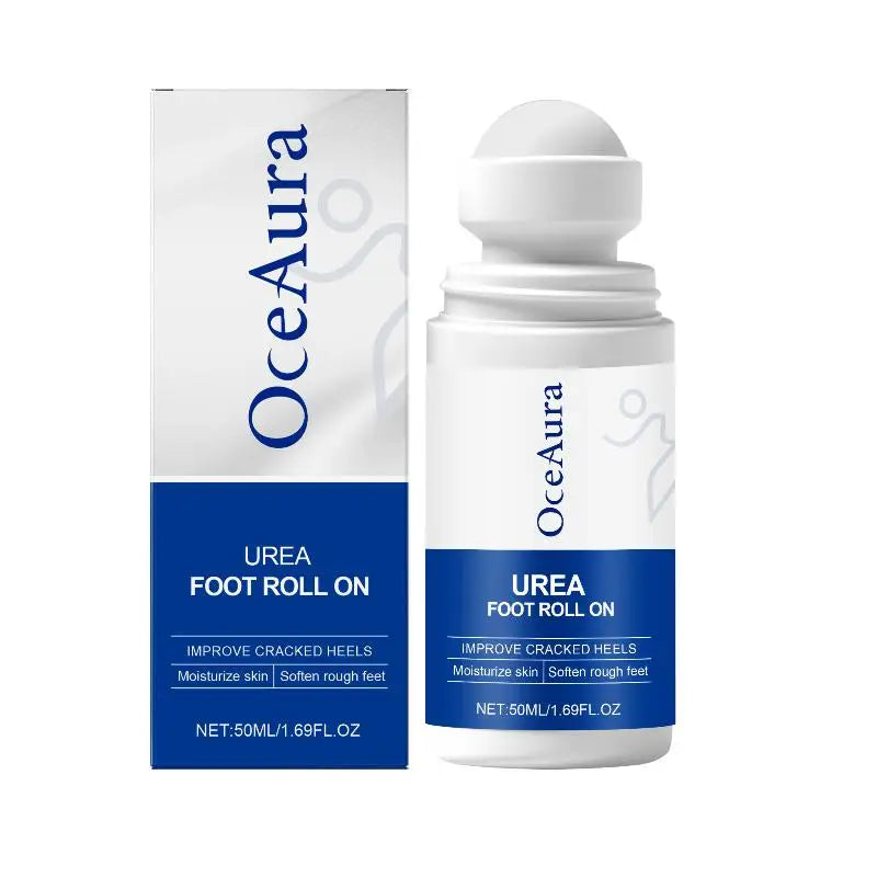 OceAura Urea Foot Roll-On Cream – Vitamin E, Non-Greasy 50ml