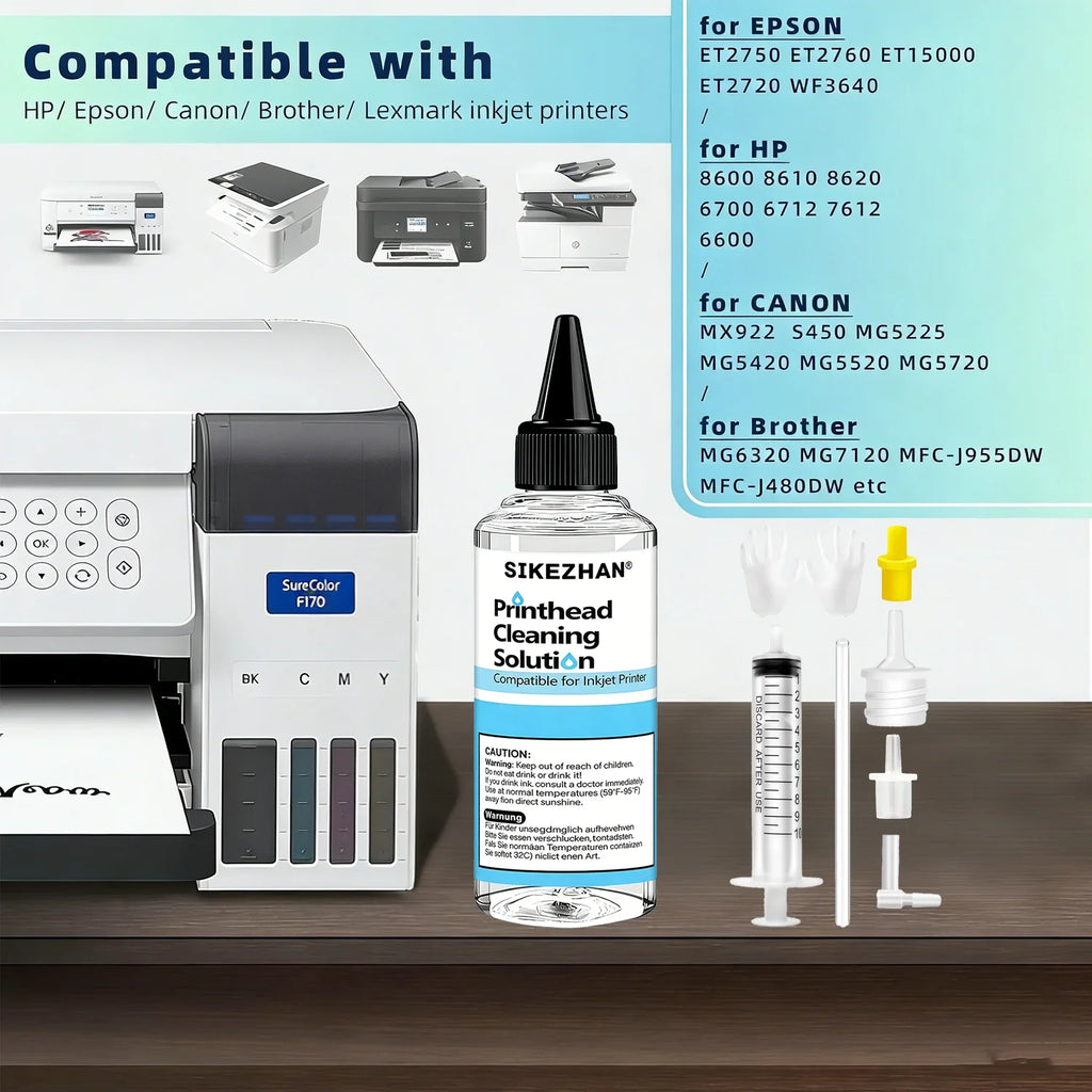 500ml Printhead Cleaning Kit – Epson, HP, Canon, Brother