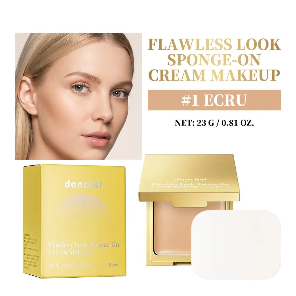 Cream Foundation Sponge-On Full Coverage Oil Control Concealer