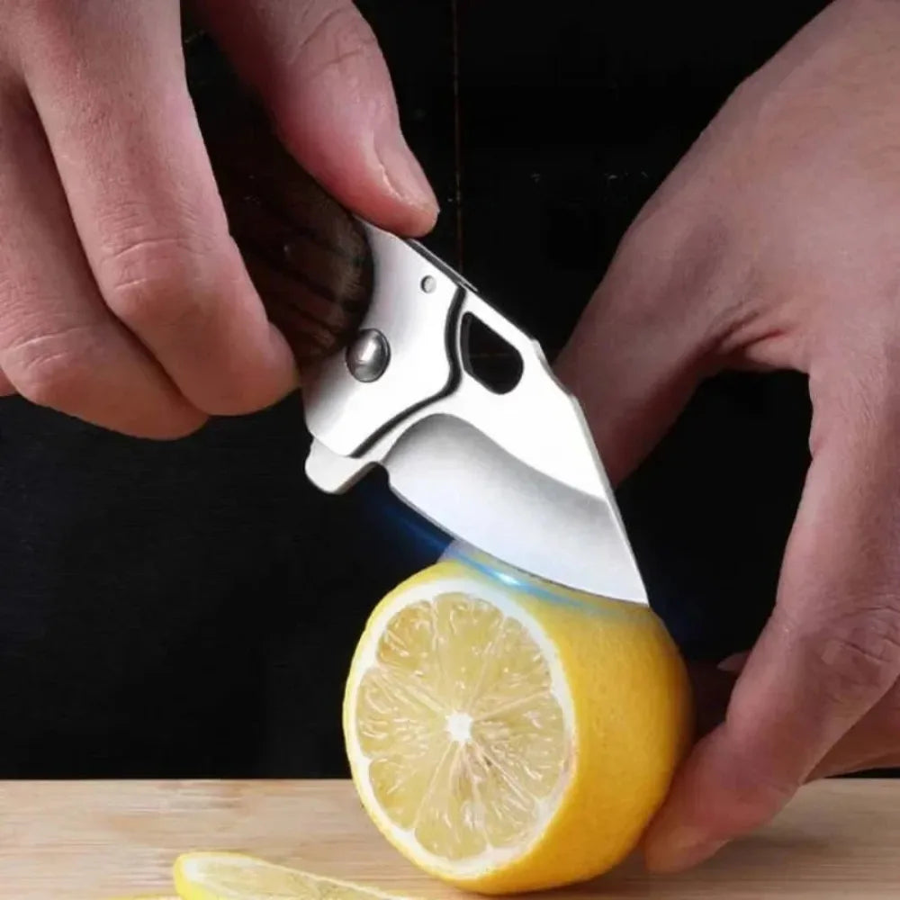 Mini Folding Pocket Knife – Stainless Steel Camping Keychain Blade