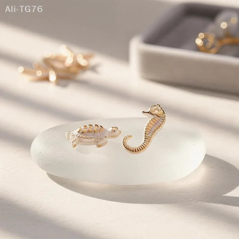 30pc Ocean Marine DIY Beads – Shells, Seahorses, Stars