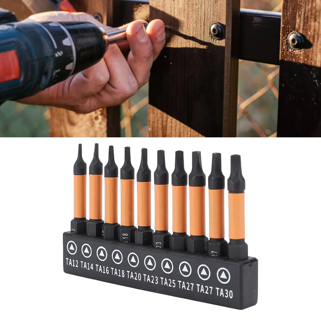 Triangular Drill Bit 1 Hex Shank Screwdriver Length Strength Storage