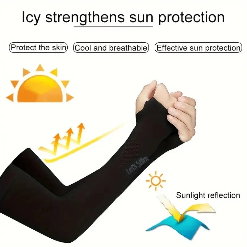 Women's Cooling Arm Sleeves – UV Sun Protection (1 Pair)