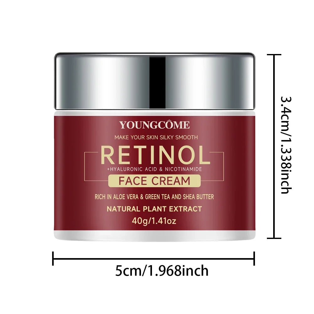 YOUNGCOME Retinol Hyaluronic Acid Aloe Cream SAMPLE 3-in-1 Anti-aging