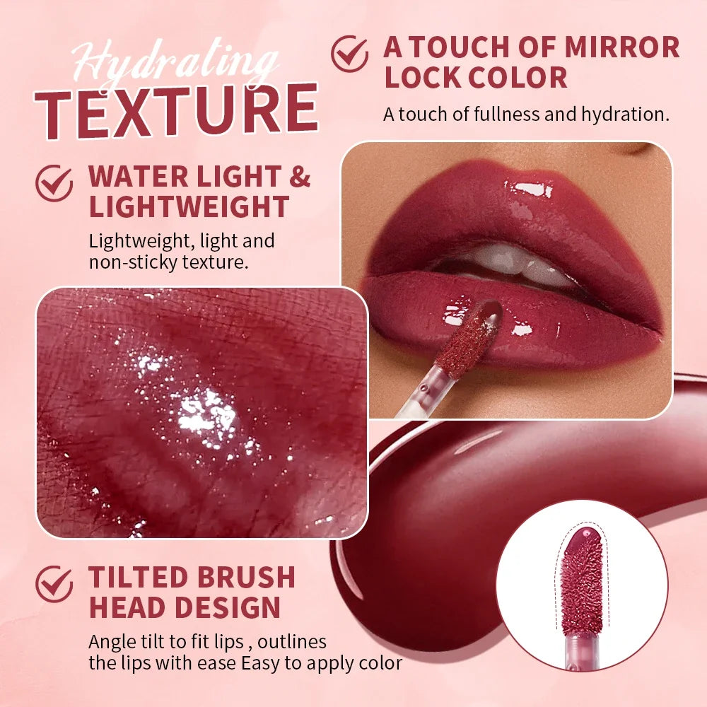 ibcccndc Mirror Lip Gloss Tint – Long-Lasting & Moisturizing