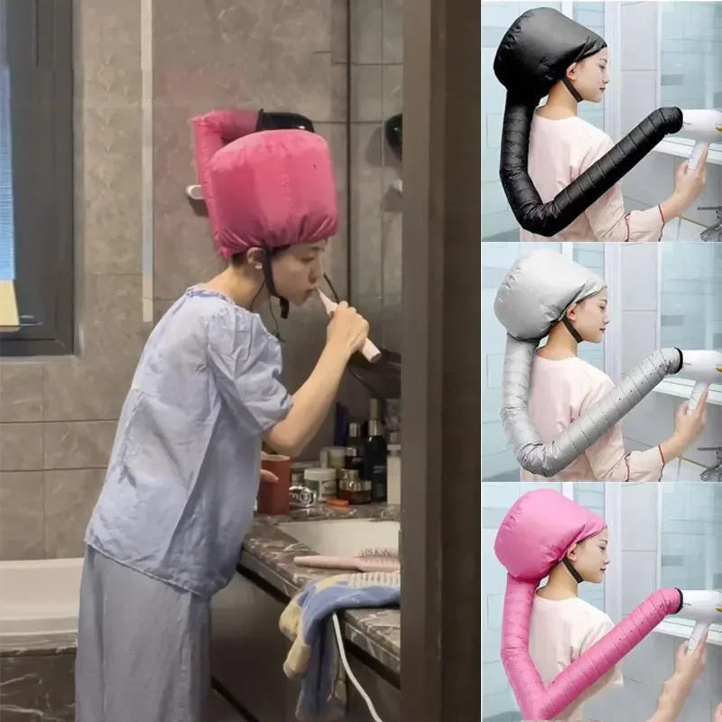 Hair Dryer Heating Hat – Deep Conditioning & Quick Dry Cap