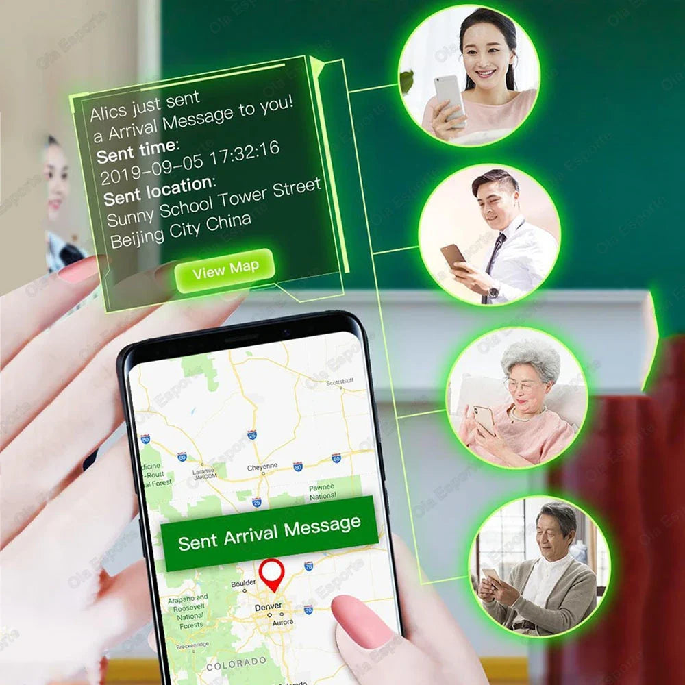 NFC Smart Nail Chip SOS Virtual Call Fitness Supervision Function GPS