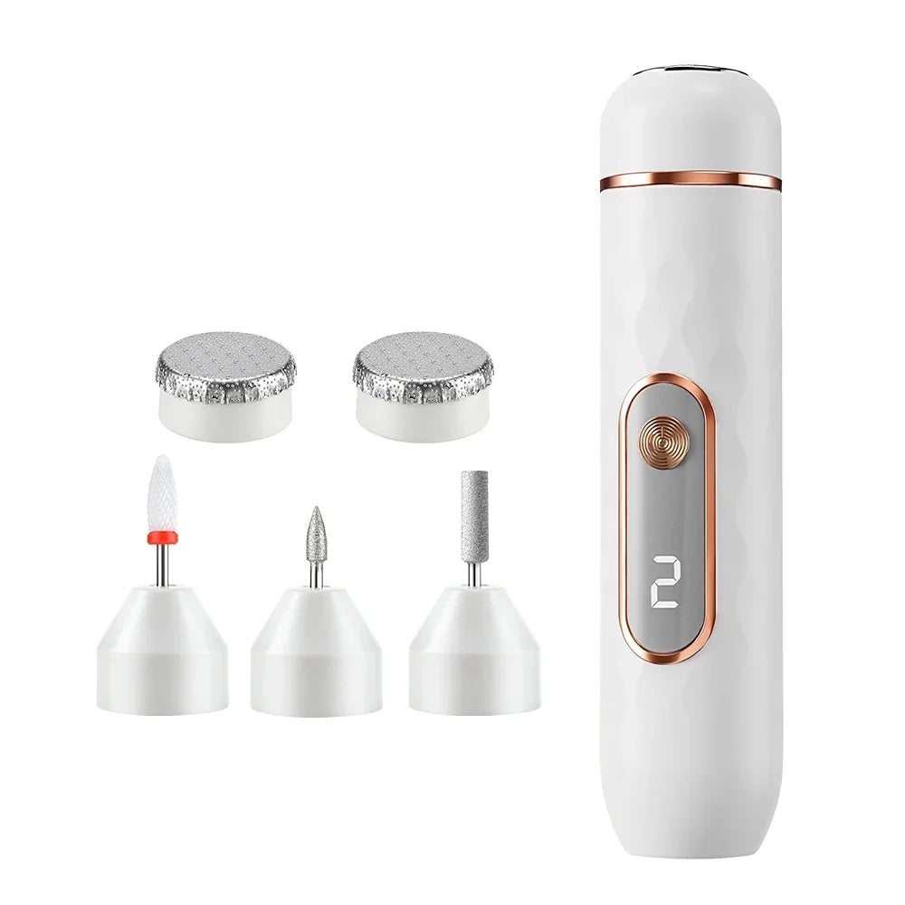 AFDEAL 2-in-1 Cordless Nail Drill & Electric Foot Callus Remover