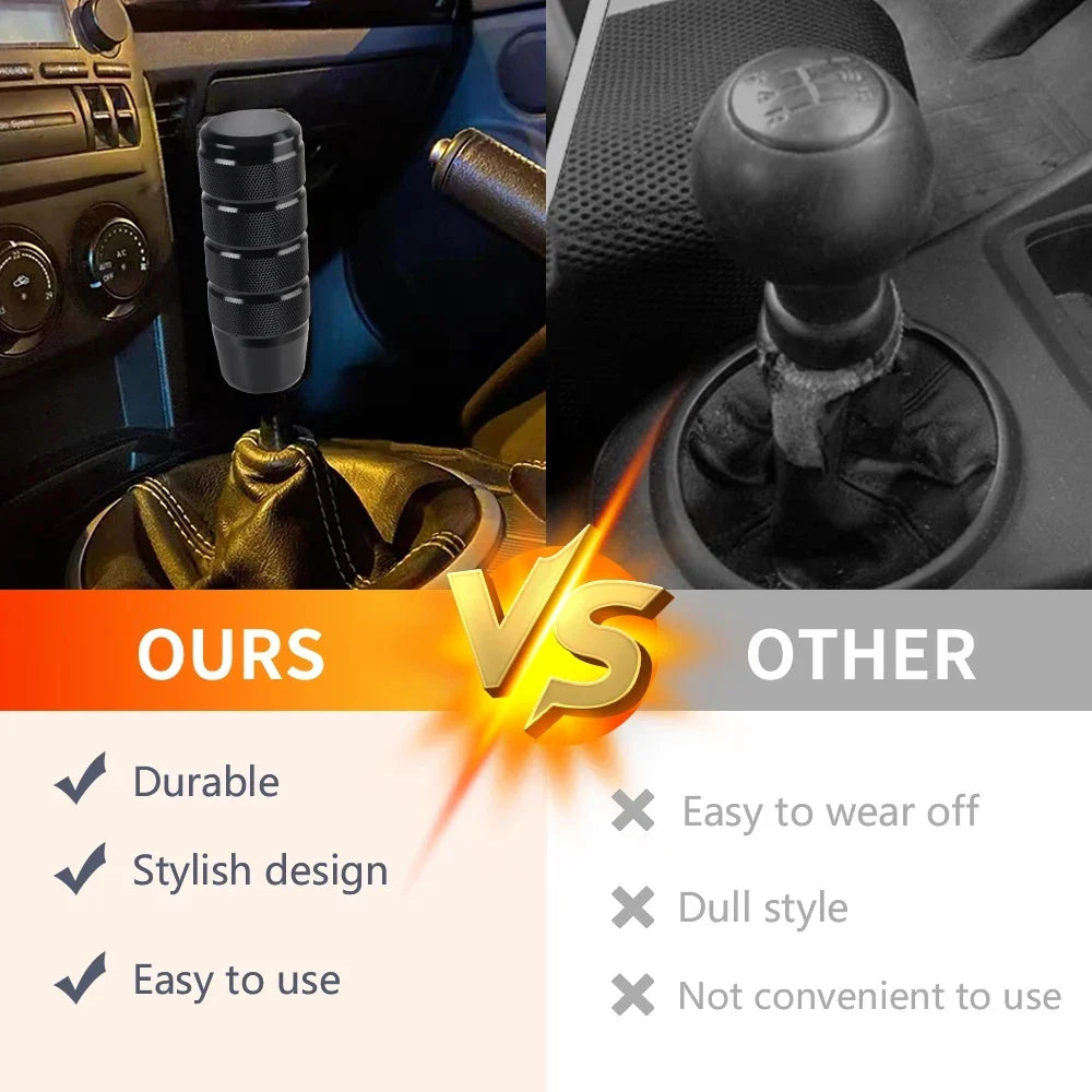 Universal Aluminum Knurled Gear Shift Knob 95MM Manual