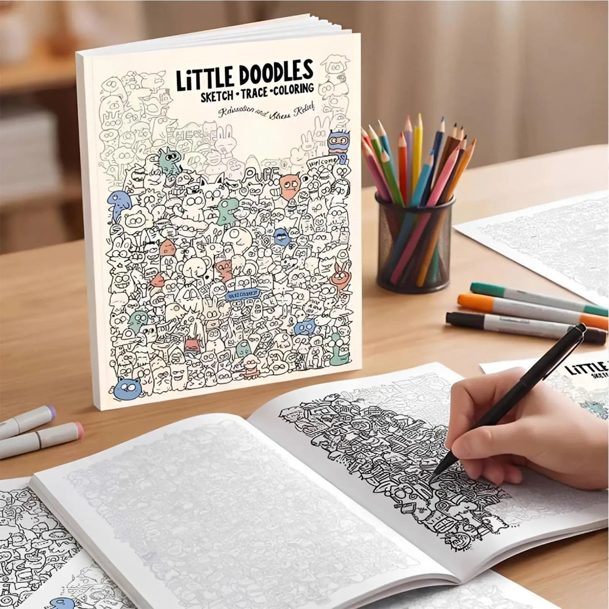 Doodle Art Adult Coloring Book – Mindfulness Trace & Color