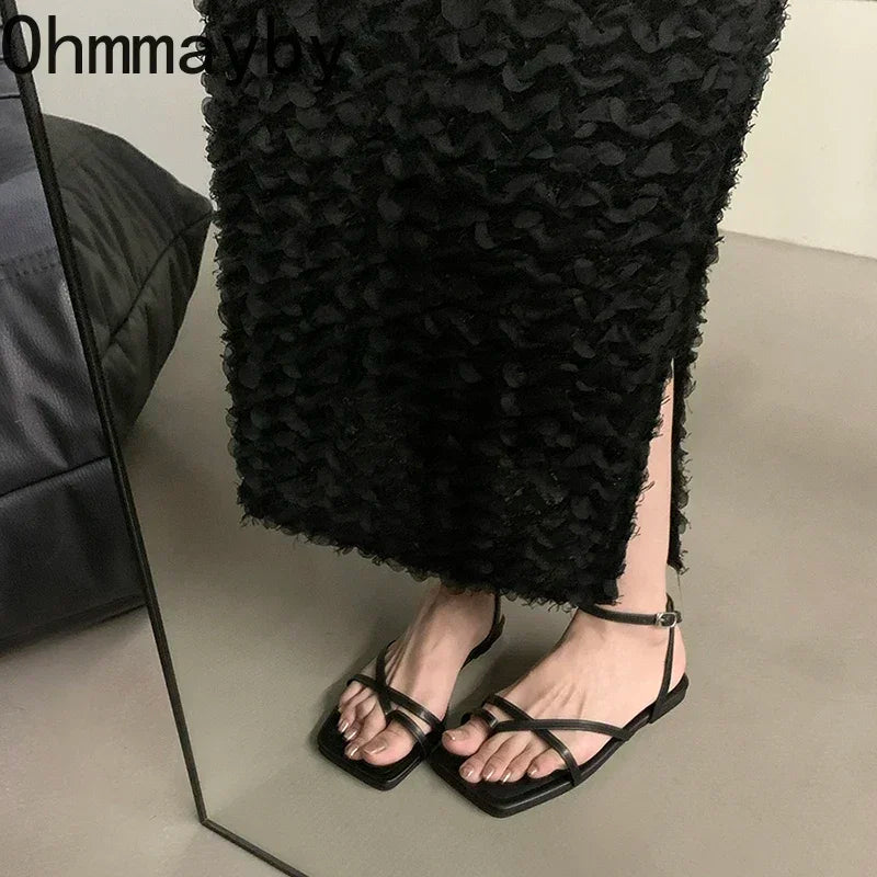 Women's Clip Toe Flat Sandals – Summer Beach Fashion Shoes