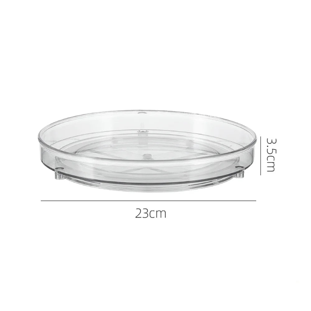Lazy Susan Turntable Organiser Fridge Spice Rack Rotatable Kitchen