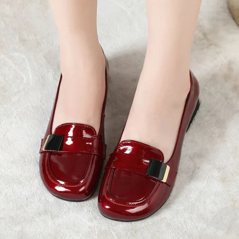 Lolita JK Loafers – Women's Patent Leather Slip-On Flats