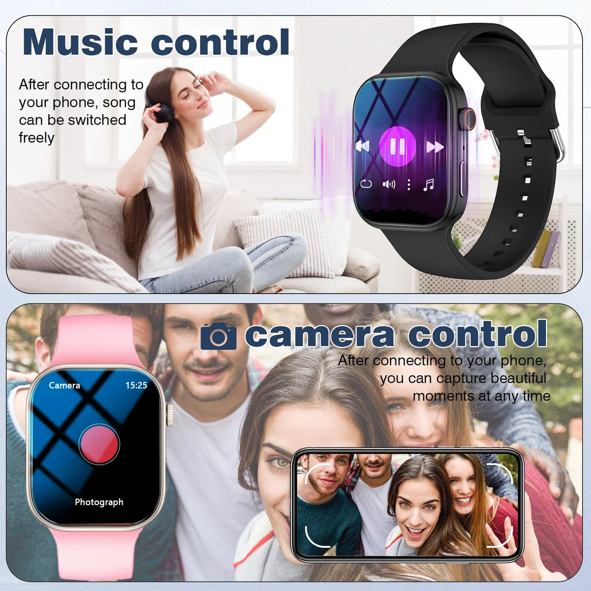 LOMAXFR 2.02" HD Smartwatch | BT Calling & Sports Tracking