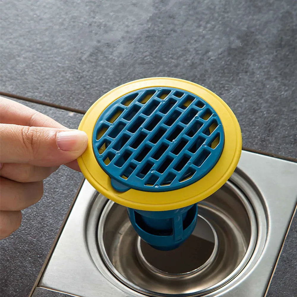 Bath Shower Floor Drain Strainer Cover Plug Trap Silicone Anti-odor