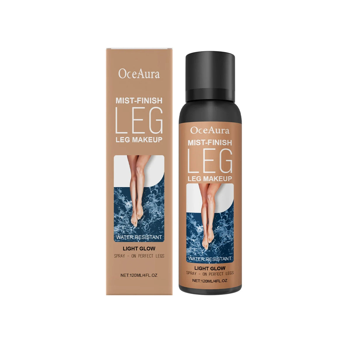 OceAura Waterproof Leg Makeup Spray – Coverage & Glow | 100ml