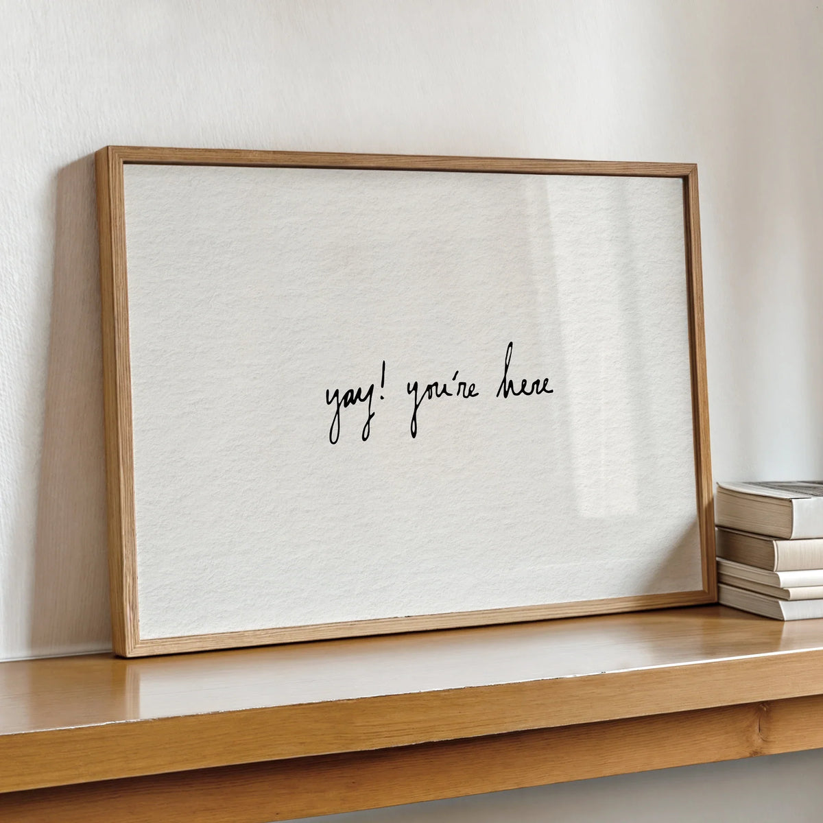 "Yay You're Here" Entryway Canvas Wall Art Print | Home Decor