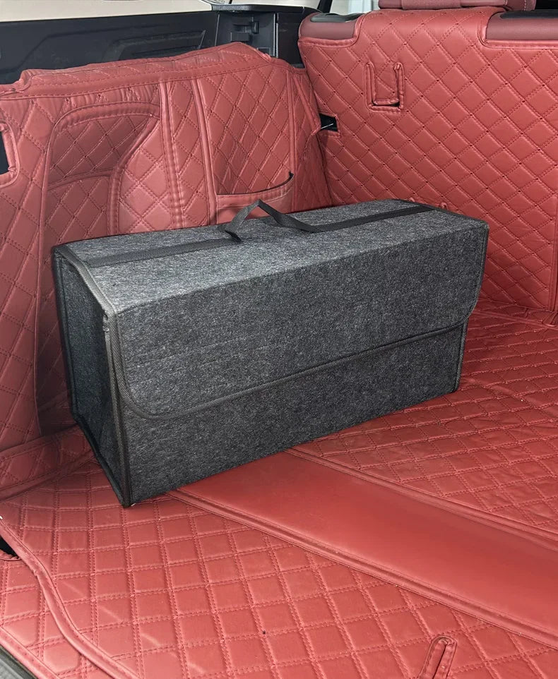 Large Felt Car Trunk Organizer – Anti-Slip Boot Storage Bag