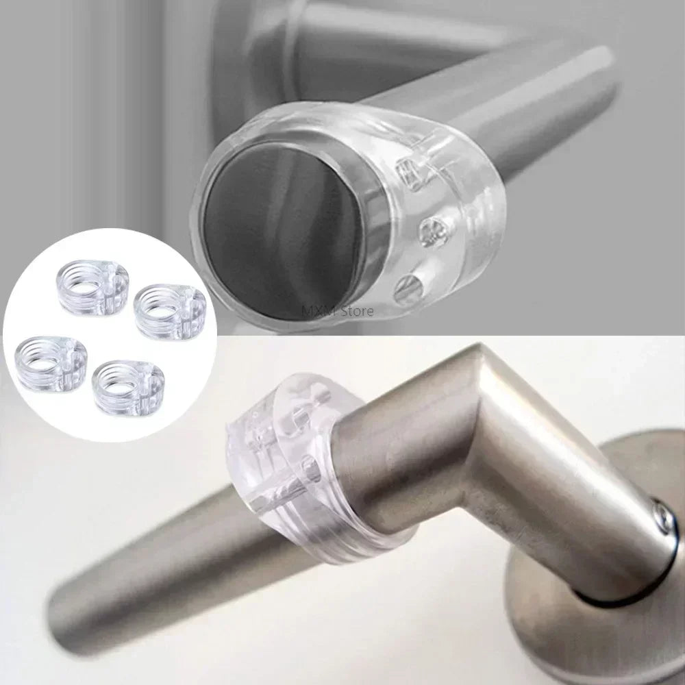 Silicone Door Stop Wall Protector – Clear Buffer 4-Pack