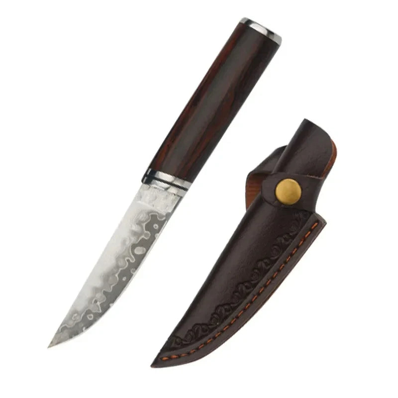 Damascus Pattern Chef Knife 10Cr15MoV Steel | COOKCRAZE 3-Inch