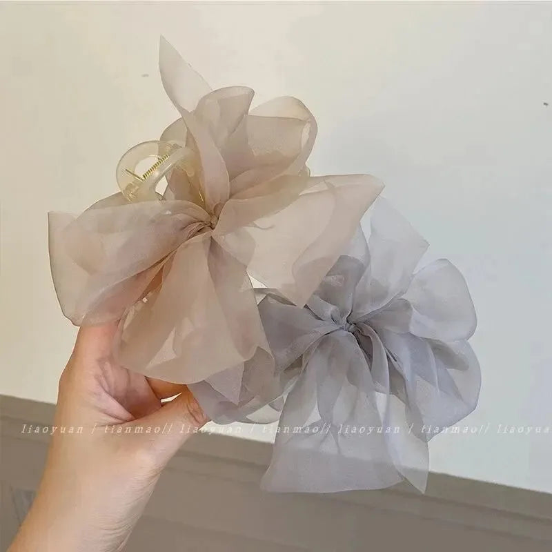 Elegant Net Ponytail Braid Claw Clip Hairpin | Women's Hair Accessory