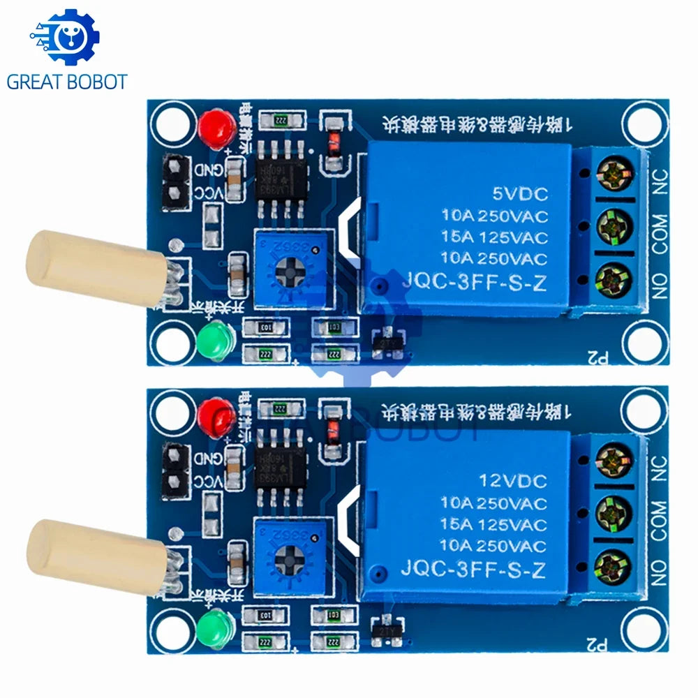 5V/12V Tilt Angle Sensor Relay Module SW520D for Arduino