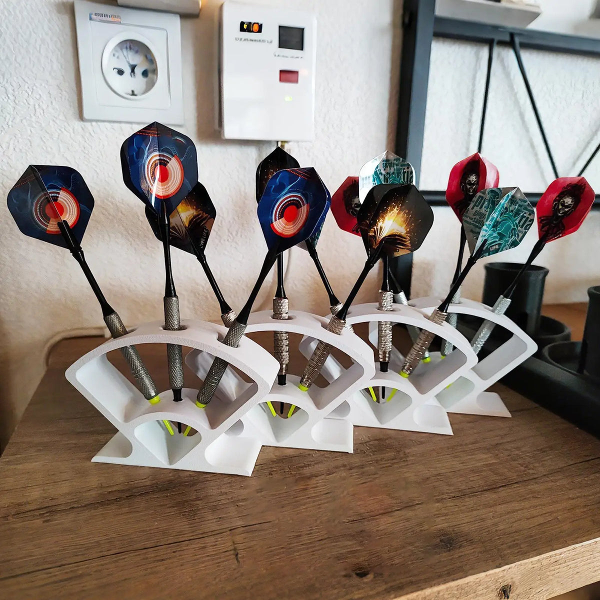 Dart Stand Vertical Display Holder Tabletop Rack Organizer It Can
