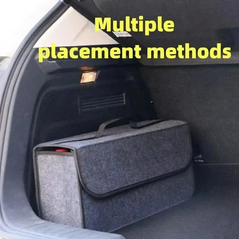 Car Trunk Organizer – Large Foldable Felt Storage Box