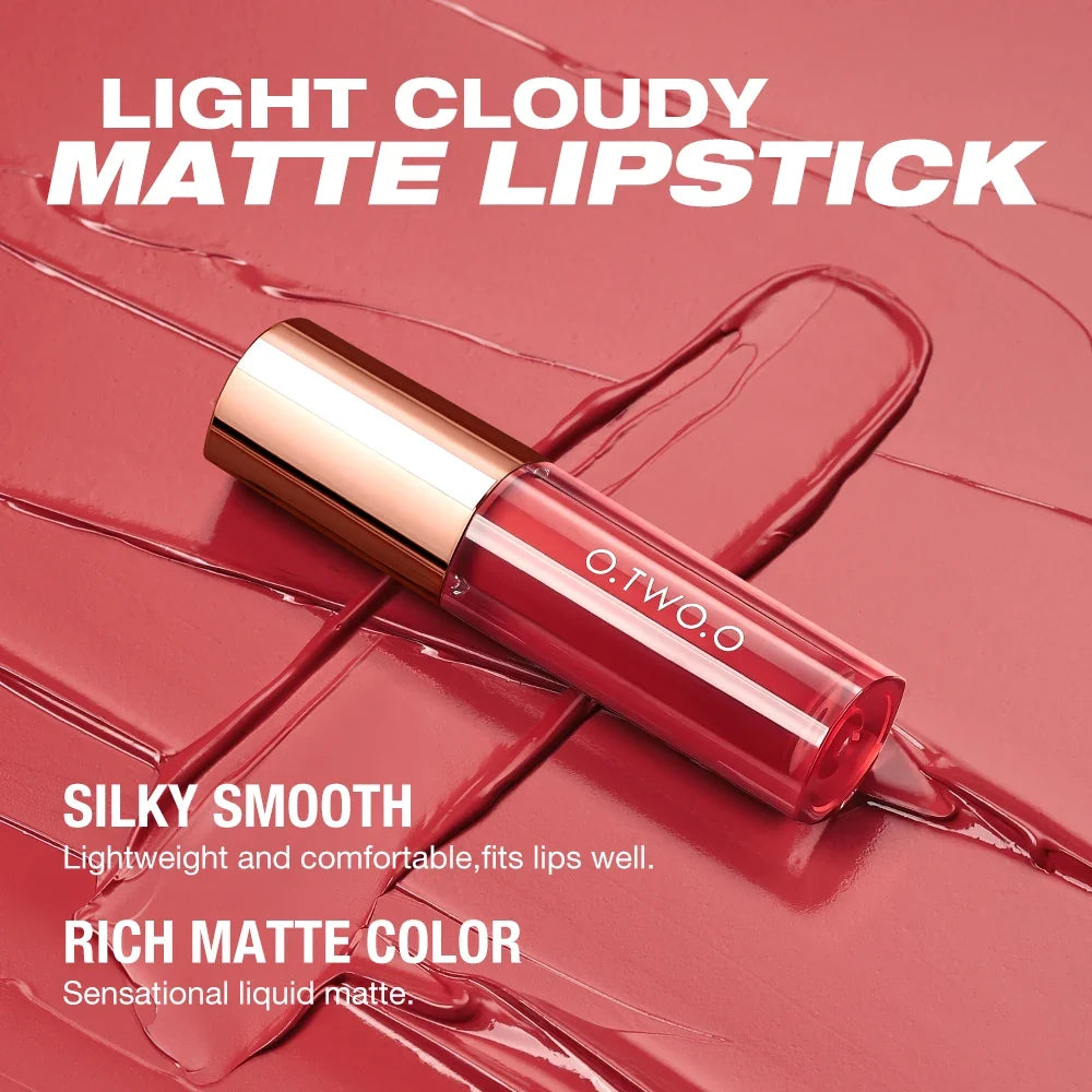 O.TWO.O Matte Lip Glaze | 24H Waterproof Color-Locking Lip Tint