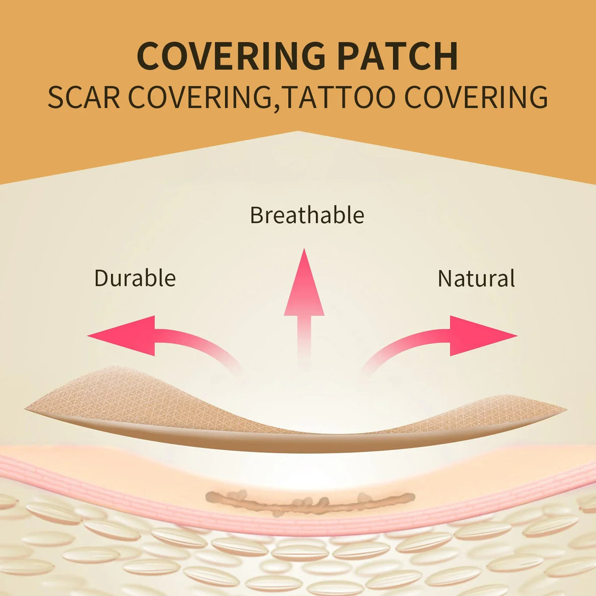 Waterproof Scar & Tattoo Cover Patches – Invisible Body Concealer