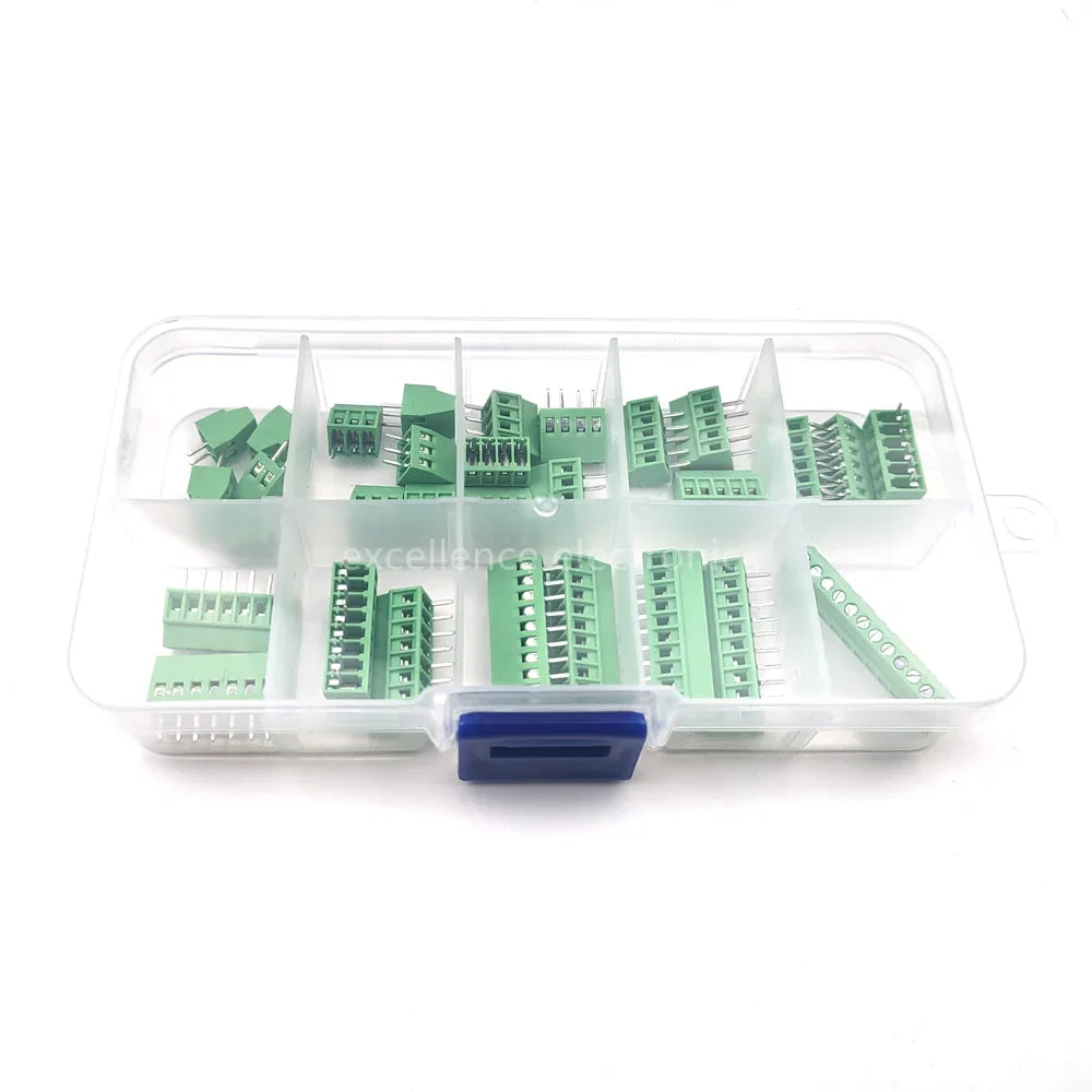 G KF128 Pitch PCB Screw Terminal Block Connector 150V 6A Mount Wires