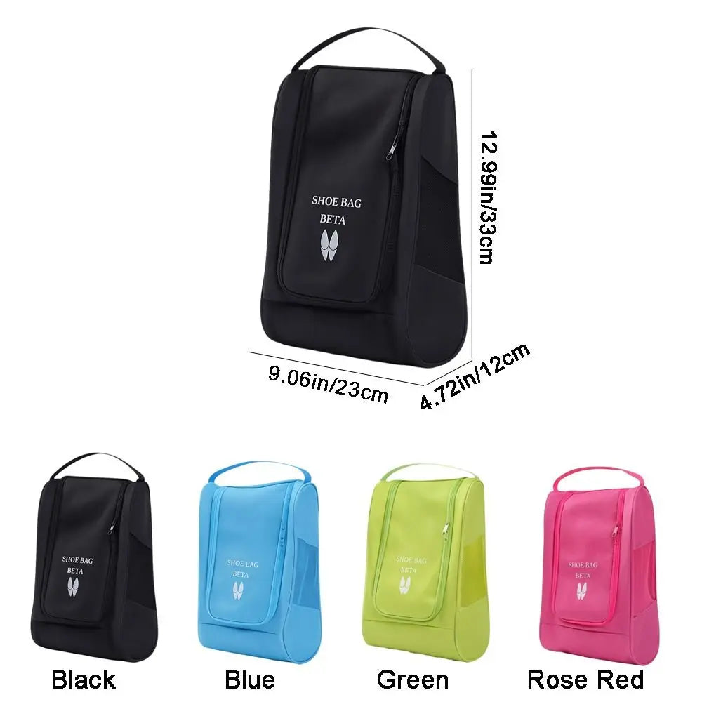 Oxford Cloth Shoe Bag – Breathable Dustproof Zipper Tote