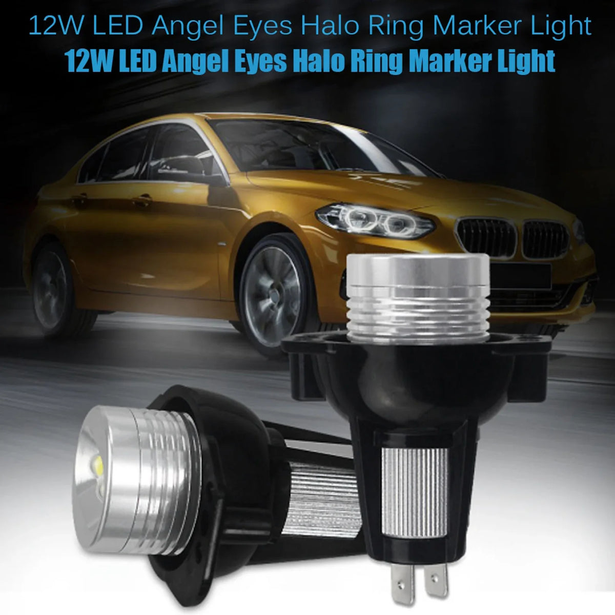 12W LED Angel Eyes Halo Marker Light for BMW E90 E91 2005–2008