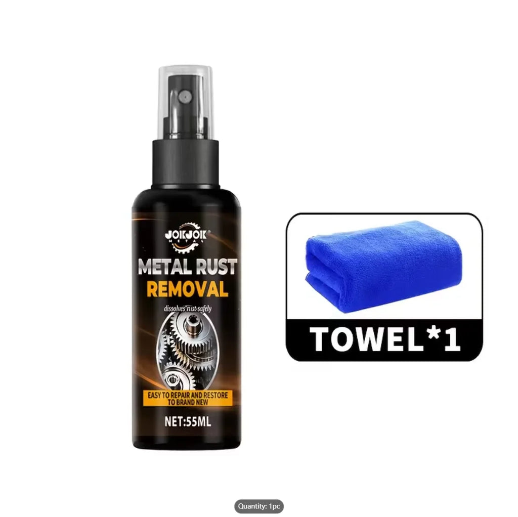 Metal Rust Remover Spray with Towel – Car & Home Use