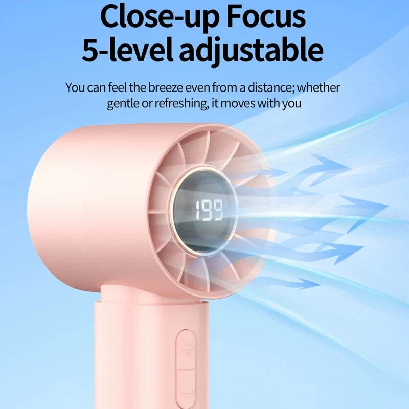 Lenovo Portable Mini USB Handheld Fan – Rechargeable Summer Cooling