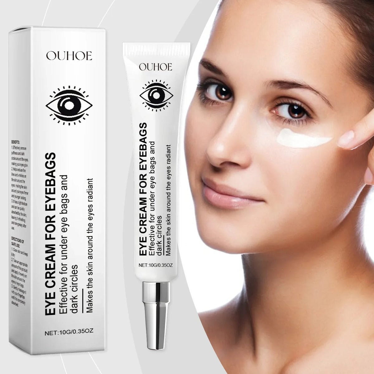 Ouhoe Eye Cream for Dark Circles, Puffiness & Wrinkles