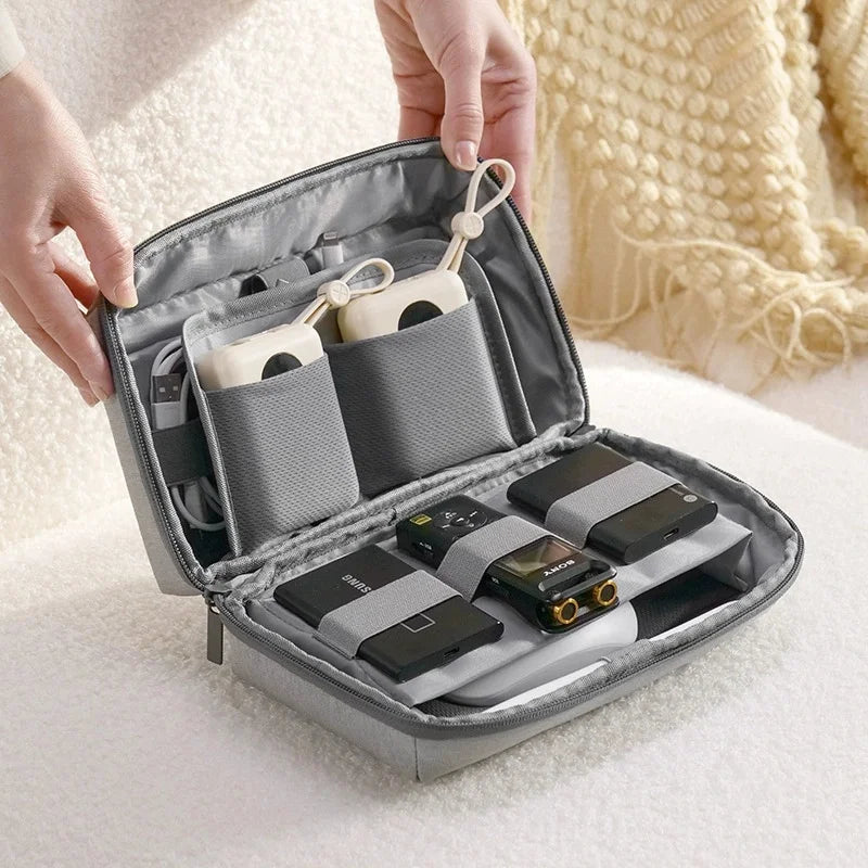 Electronics Organizer Travel Case – Water Resistant Tech Pouch