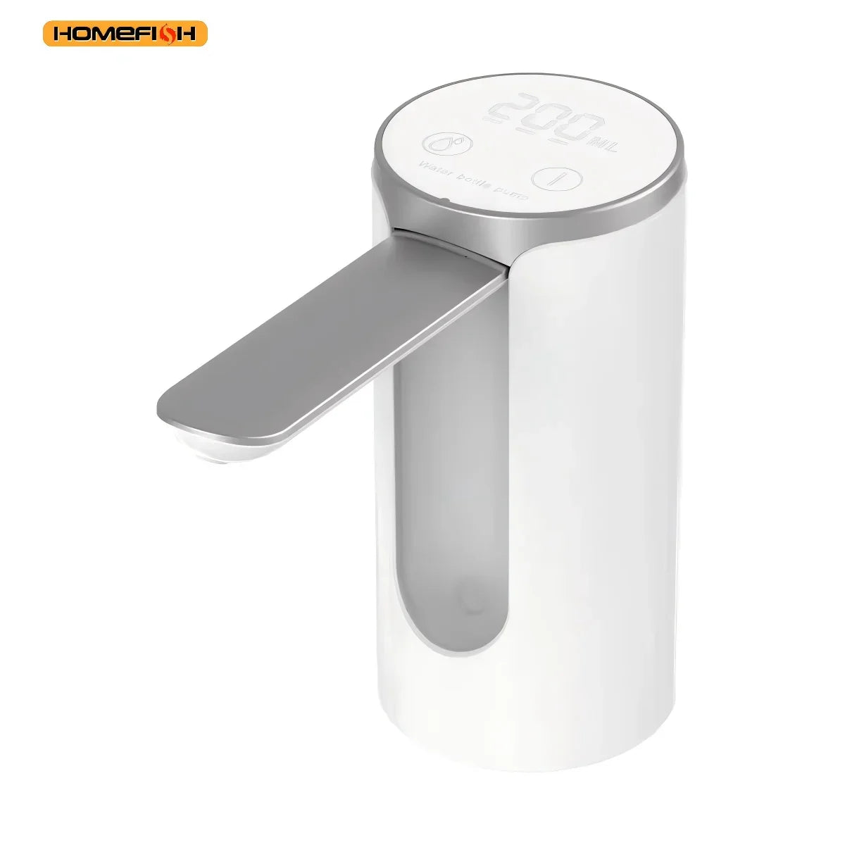HOMEFISH Electric Water Bottle Pump | 1200mAh, LED, 3 Settings