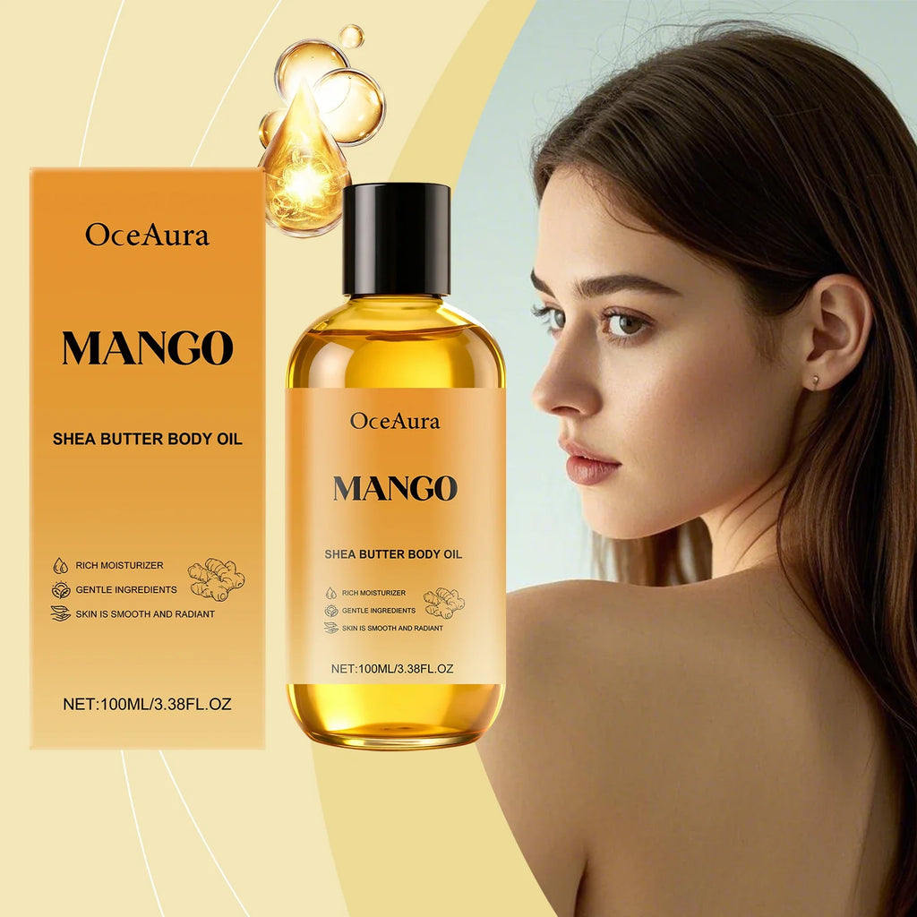 Mango & Shea Butter Body Oil – Hydrating & Nourishing | OceAura