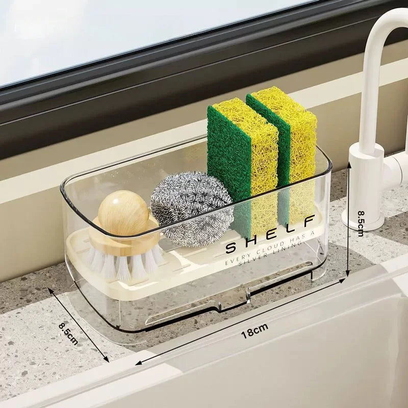 Multi-Functional Sink Rack | Drainage Shelf & Towel Holder