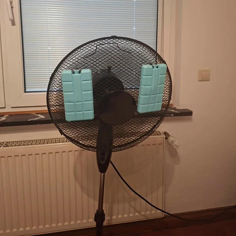 Ice Holder Clip Fan Mount Attachment Home Cooling Summer Heat Relief
