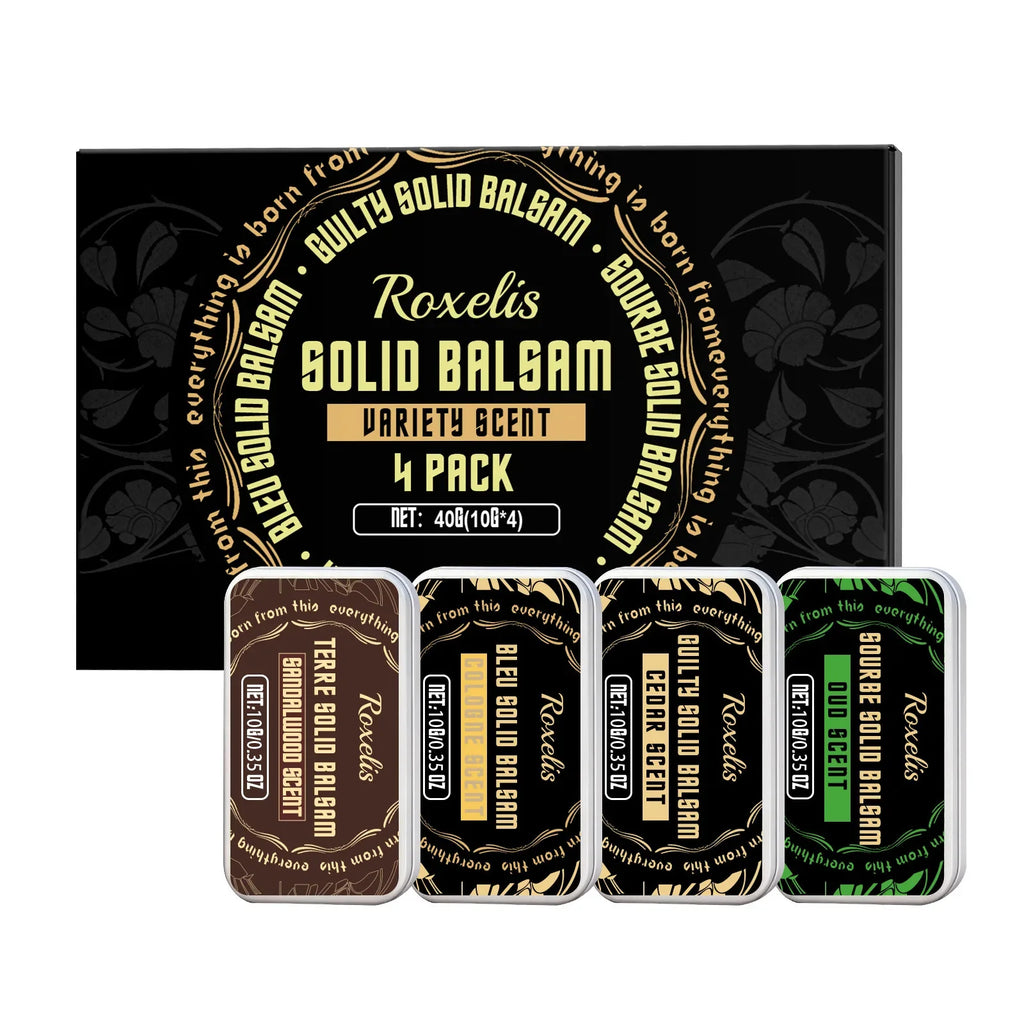 Roxelis Men's Solid Perfume Set – Fresh Long-Lasting Fragrance