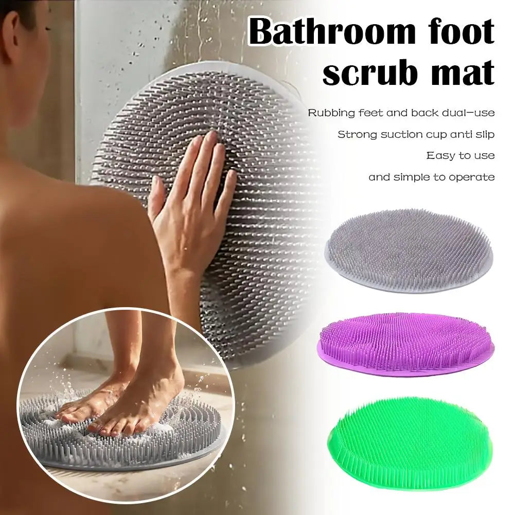 Silicone Foot Scrubber Mat – Non-Slip Bath Massage Pad