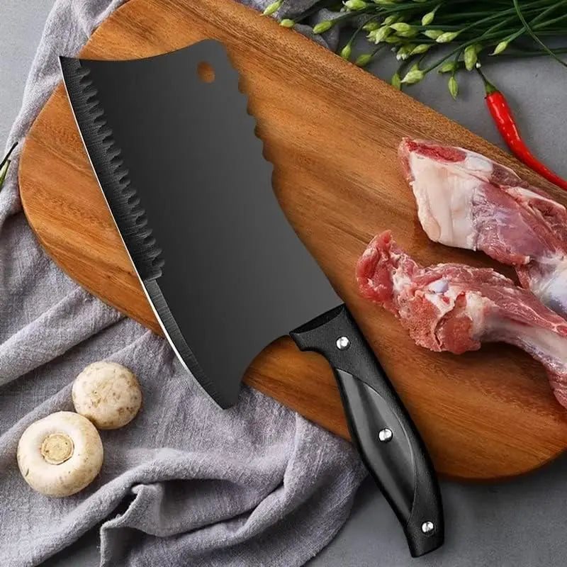 PLYS Meat Cleaver – Heavy Duty Stainless Steel Butcher Knife