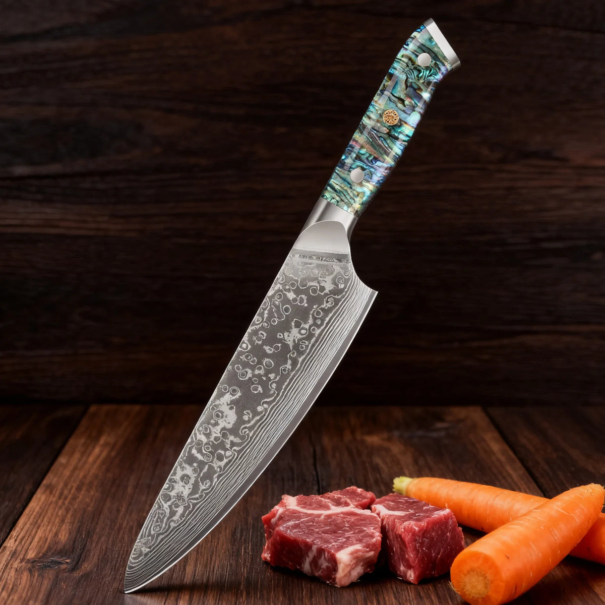 67-Layer Damascus Steel Chef Knife – Professional Kitchen Knife