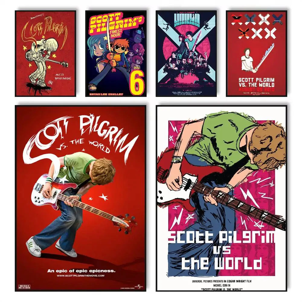 Scott Pilgrim vs. the World HD Poster – Self-Adhesive PVC