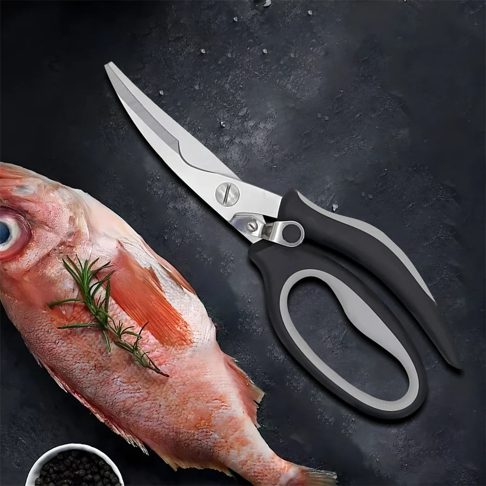 Stainless Steel Kitchen Scissors – Chicken Bone & Food Cutter